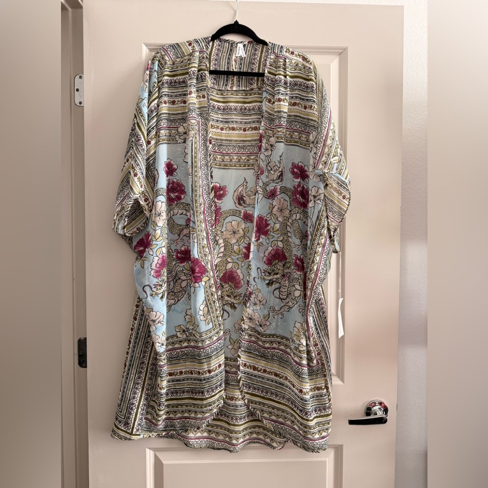 NWT Live 4 Truth Multicolor Patterned Kimono